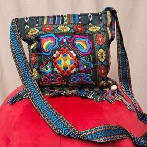 Bohemian Embroidered Crossbody Bag